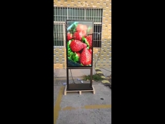 55-calowy zewnętrzny cyfrowy totem LCD o bardzo smukłej grubości 98 mm z naturalnym systemem chłodzenia