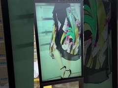 55'' IP66 optyczne klejenie wodoodporne 2500 nits zewnętrzny ekran LCD reklamowy kiosk cyfrowy z ll