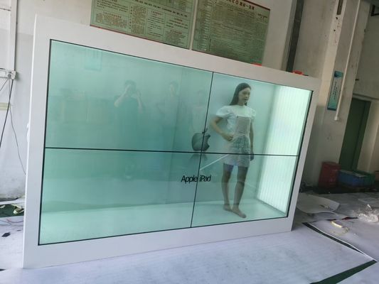 700nits 1920x1080 86" Transparent Lcd Showcase For Real Products