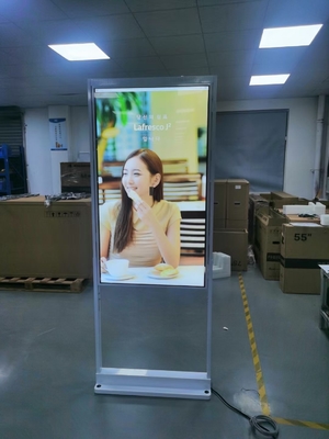65 Inch Double Sided Digital Signage Display Outdoor Ultra Thin Frame
