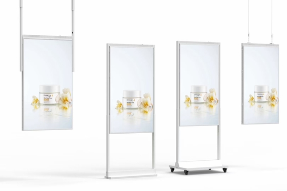 65 Inch Double Sided Digital Signage Display Outdoor Ultra Thin Frame