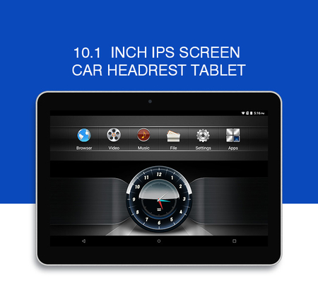 10.1 Inch Android 12 Tablet IPS Screen 2GB+16GB Memory For Car Entertainment