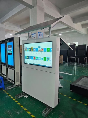 55inch Landscape Outdoor Digital Signage Display Totem Solar-Powered LCD Advertising Billboard Display