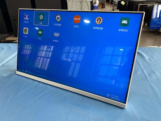 13.3 Inch Super Slim Desktop Kiosk Table Small LCD Digital Signage On Table Advertising Player Portable Wifi
