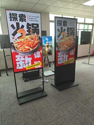 Indoor High Brightness 55'' Ceiling Hanging LCD Digital Signage Display for Advertising