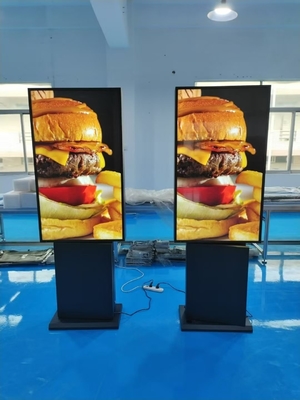 55inch 3000cd/m2 Brightness 2cm Waterproof Utral Slim Bezel LCD Kiosk for Energy Saving Touch Outdoor Advertising