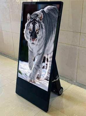 43 Inch Indoor FLoor Standing Billboard Digital Signage Advertising LCD Display Portable Poster Board