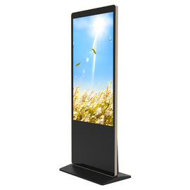 32-86inch Black White Lcd Free Standing Digital Signage Aluminum Shell Super Thin