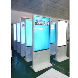 Interactive Free Standing Digital Signage 55 Inch For Advertising Playing