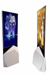 55'' OLED Screen Indoor Digital Signage , Super Slim Floor Standing Kiosk