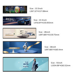 86 Inch Stretched Bar Lcd Display For Shopping Mall 3840*600 Resolution
