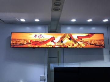 Ultra Wide Stretched Bar Lcd Monitor , Lcd Advertising Screen 0.102x0.285mm Pixel Pitch