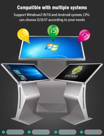 Indoor LCD Touch Screen Kiosk For Supermarket 49 Inch Tempered Glass Panel