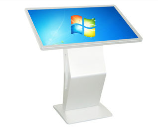 Indoor LCD Touch Screen Kiosk For Supermarket 49 Inch Tempered Glass Panel