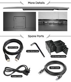 3x3 2x2 4k Video Wall With Floor Stand Bracket 55'' Low Power Consumption