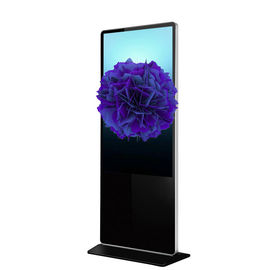 49" Free Standing Digital Signage , 3D Digital Advertising Kiosk 4k Resolution