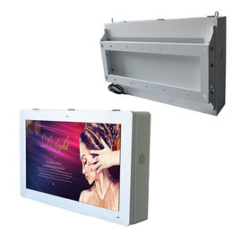 Wall Mounted Outdoor Advertising LCD Display Kiosk 65 Inch Touch Screen 2000cd/m2