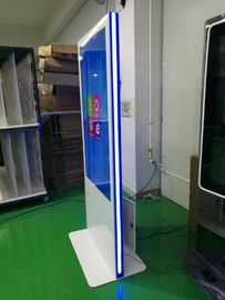 Vertical Led Strip Light Base Touch Screen Kiosk 49 55 Inch Wide Viewing Angle