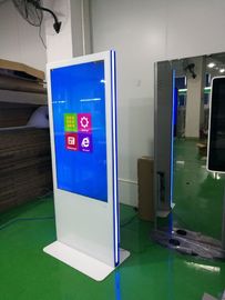 Vertical Led Strip Light Base Touch Screen Kiosk 49 55 Inch Wide Viewing Angle