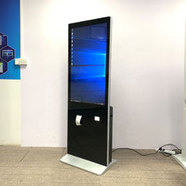 All In One Pc Lcd Touch Screen Kiosk 43" With Thermal Printer / Qr Code Scanner