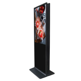 Indoor Touch Screen Information Kiosk Ultra Slim Digital Totem Double Face 49 Inch