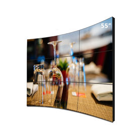 Curved Screen Oled Video Wall 55 Inch 500cd/m2 Brightness For Advertising
