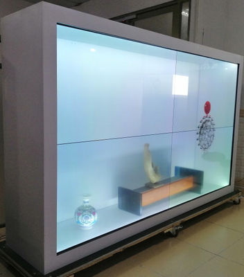 49" Cabinet 2x2 Transparent Lcd Screen 500cd/m2 For Shopping Mall