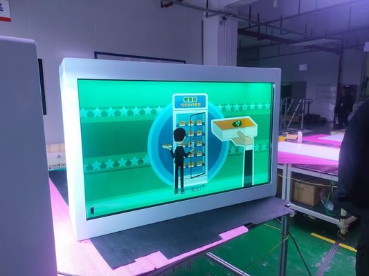 700nits 1920x1080 86" Transparent Lcd Showcase For Real Products