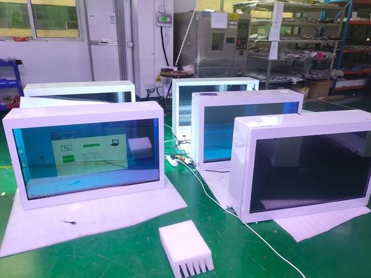 700nits 1920x1080 86" Transparent Lcd Showcase For Real Products