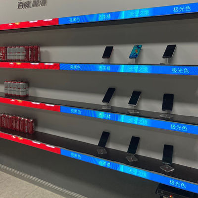 Long Narrow Shelf Advertising Screen Stretch Bar Led Display Digital Signage P1.25