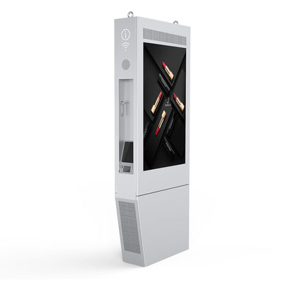 Outdoor Sunlight Readable Touch Screen Totem Double Sided IP65 1080P 4K 2000nits