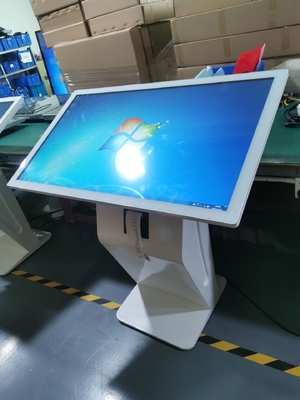AC110V Floor Stand Digital Signage PCAP Touch Screen Thermal Printer